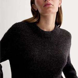 Everlane Charcoal Crew Neck Sweater